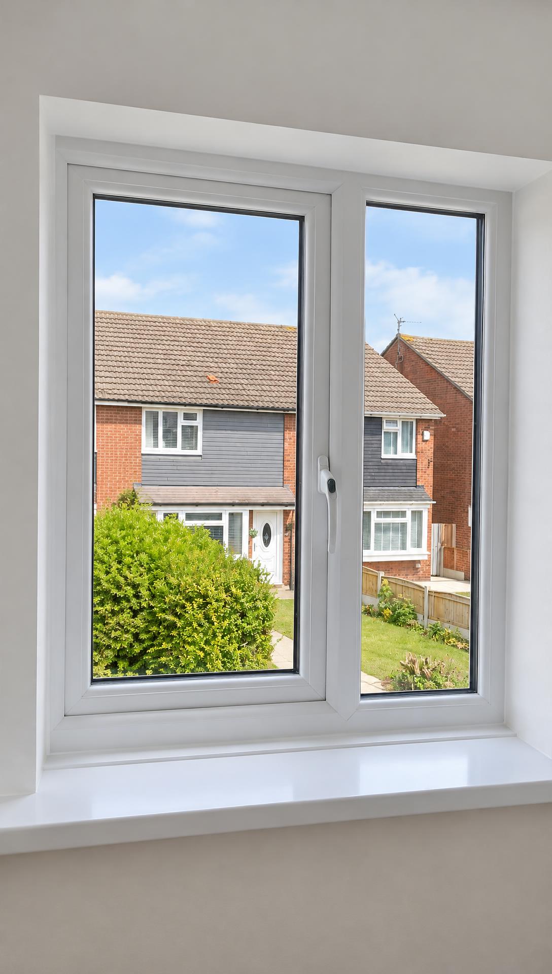 Casement window, finished reveals