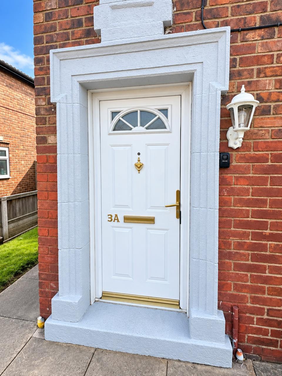 White composite door