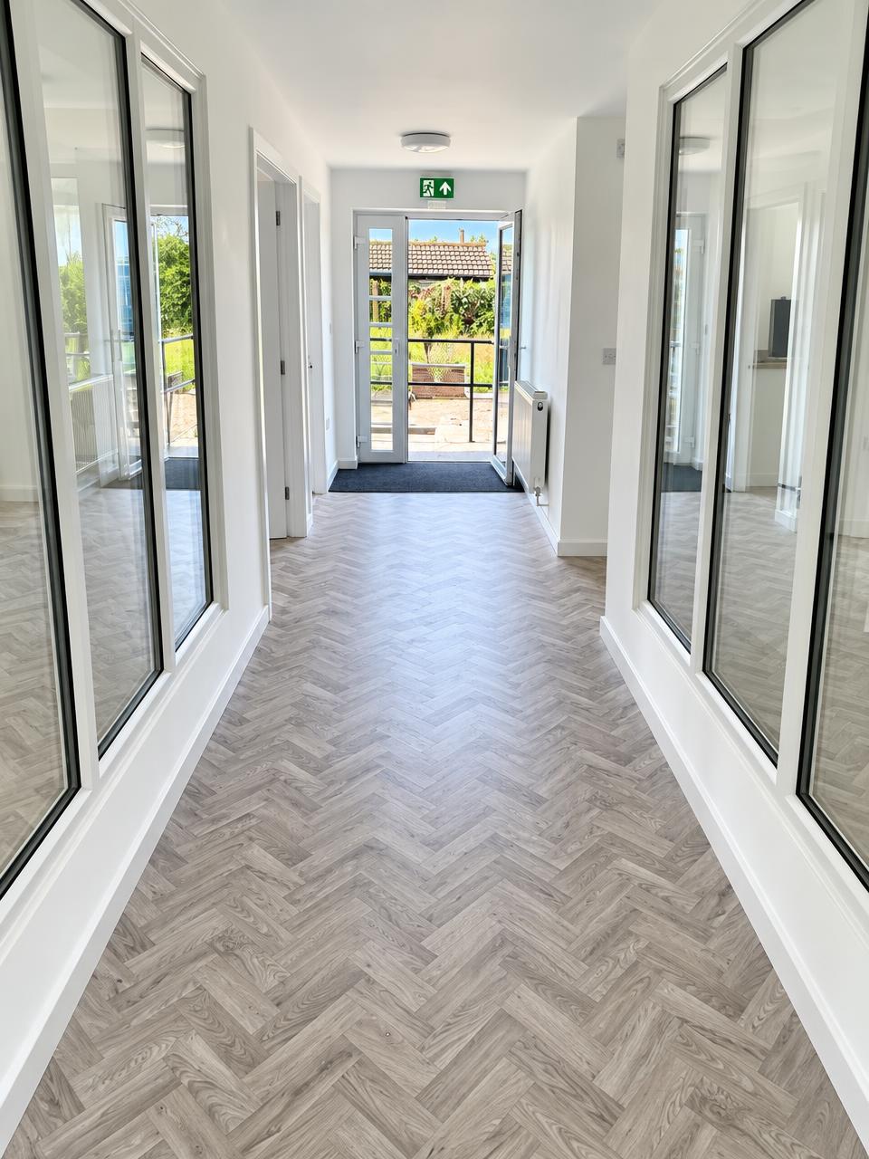 Glazed corridor