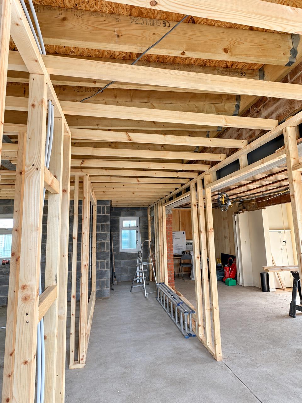 Room layout in timber
