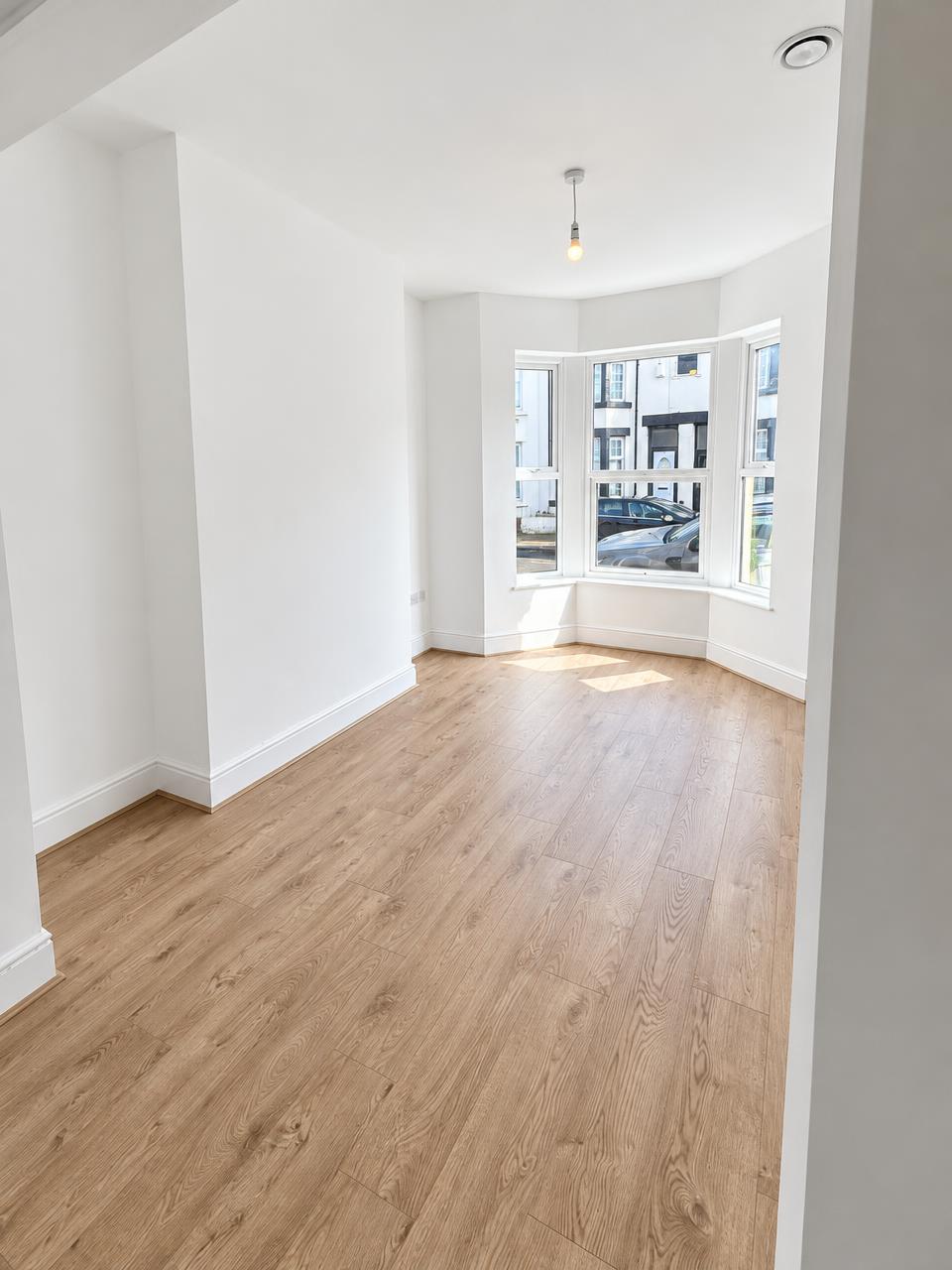 Finished living room