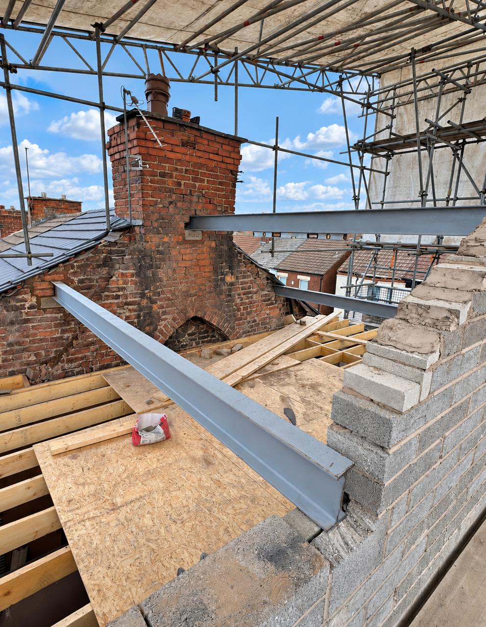 Structural roof works