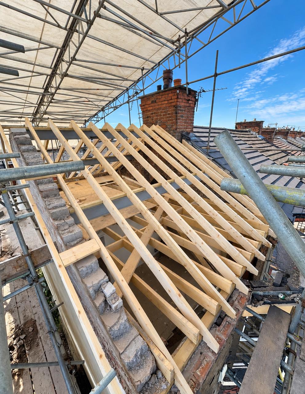 New roof structure