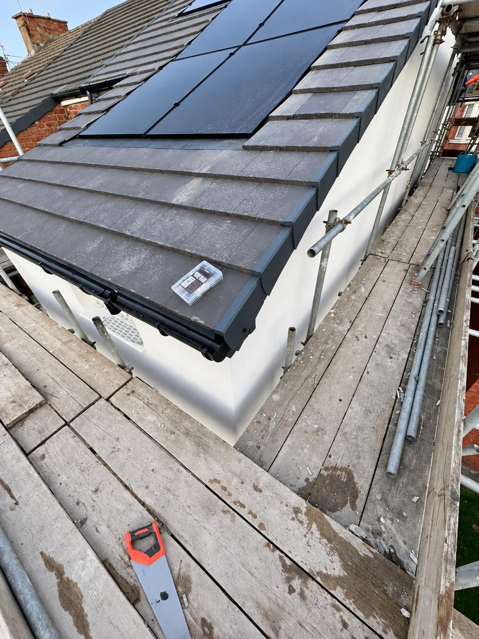 Rear roof with solar PV