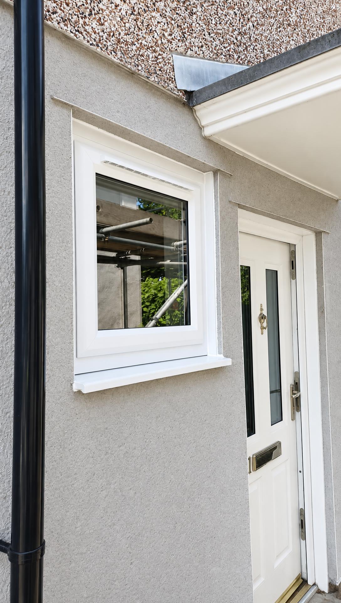 Window and entrance